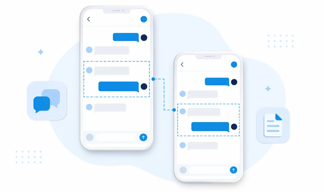 Overlapping WhatsApp chat screenshots for accurate message order